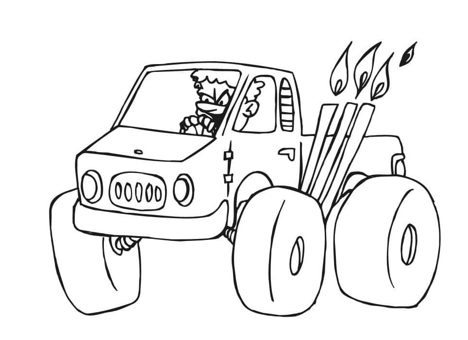 Amazing Monster Free Coloring Page