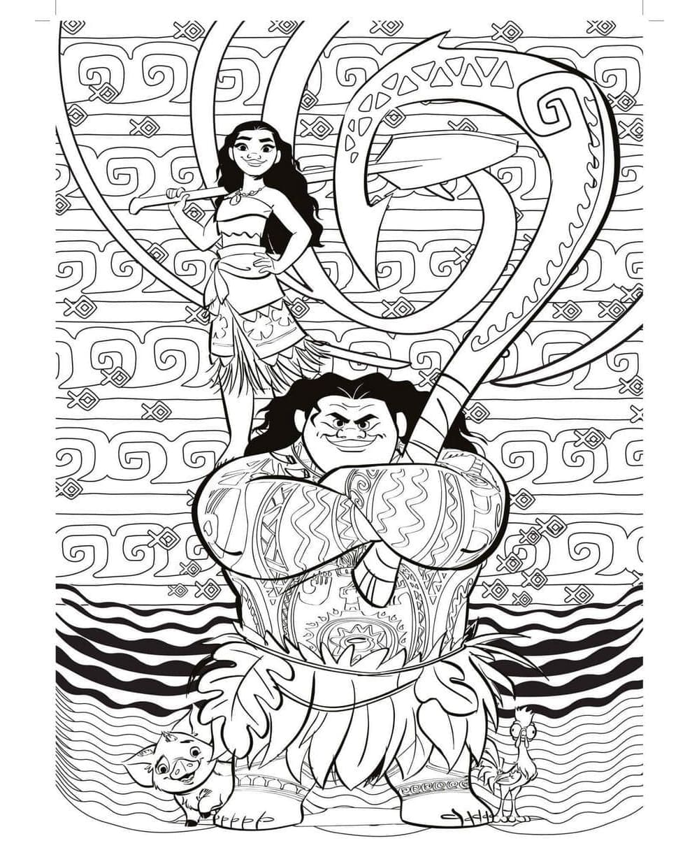 Moana Coloring Pages