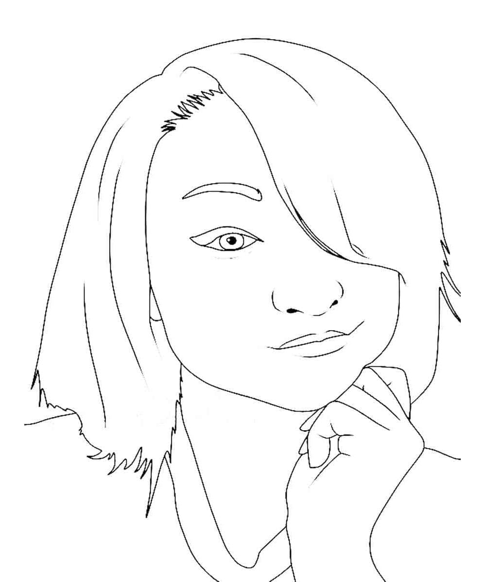 Aphmau Portrait Coloring Page