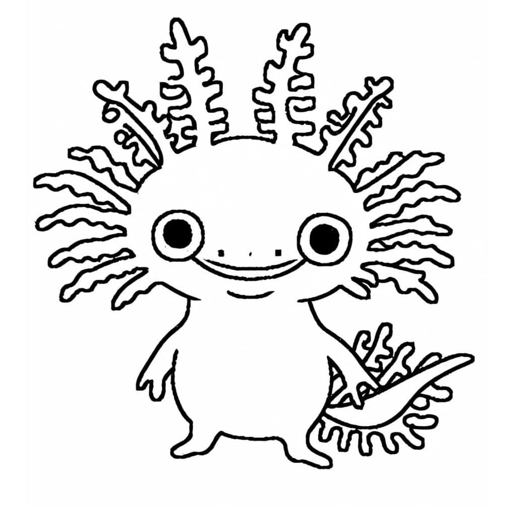 Aquatic Clown of the Tank Coloring Page