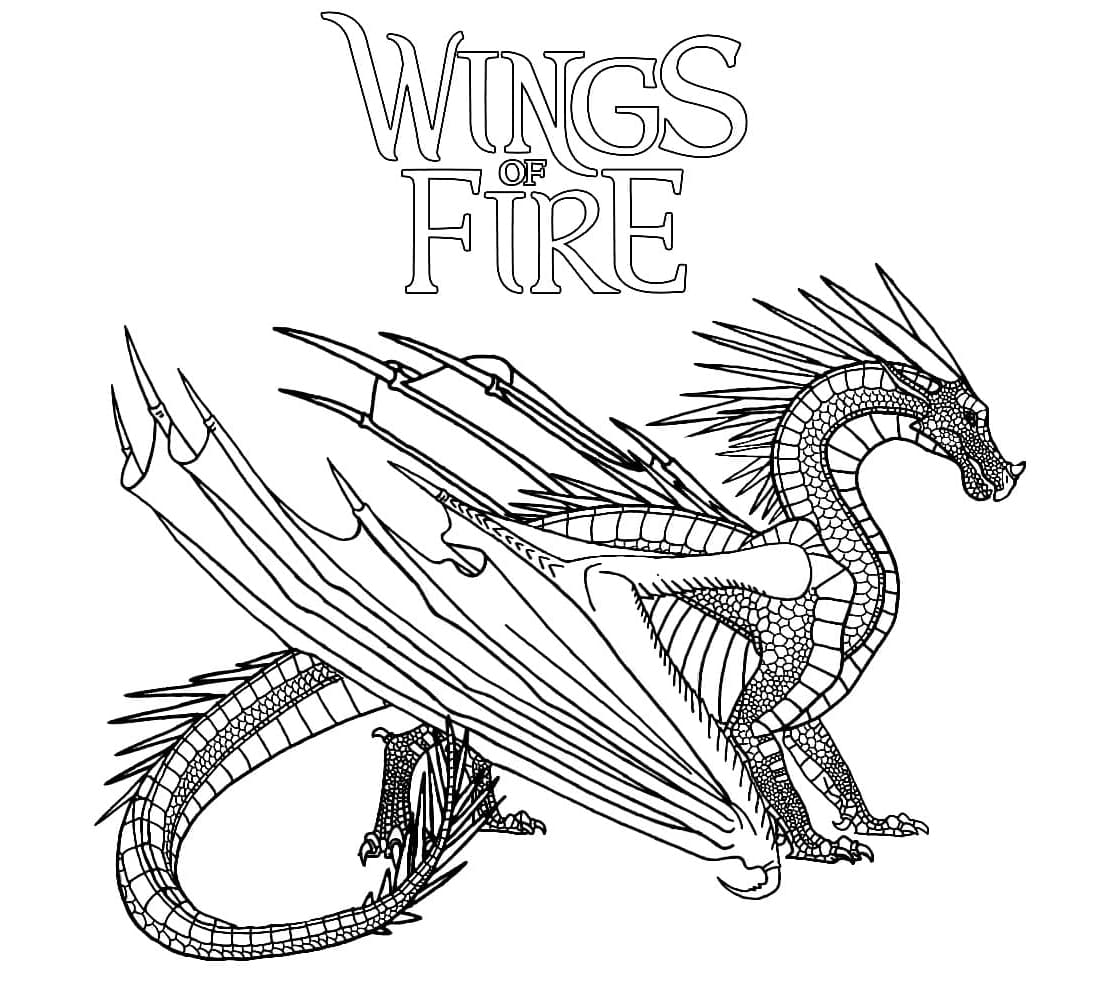 Arctic Frostbite Icewings Dragon Coloring Page