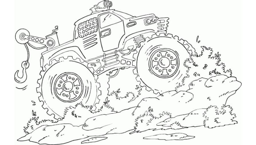 Awessome Monster Free For Kids Coloring Page