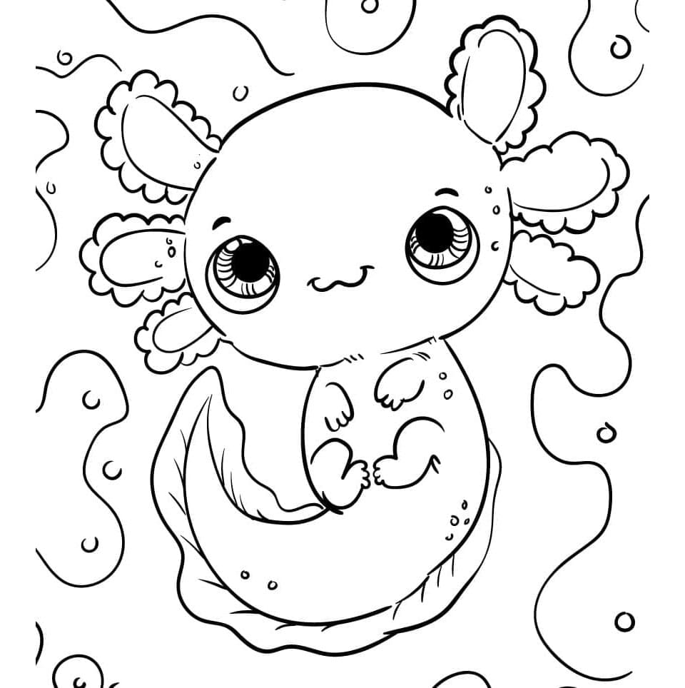 Axolotl Coloring Pages