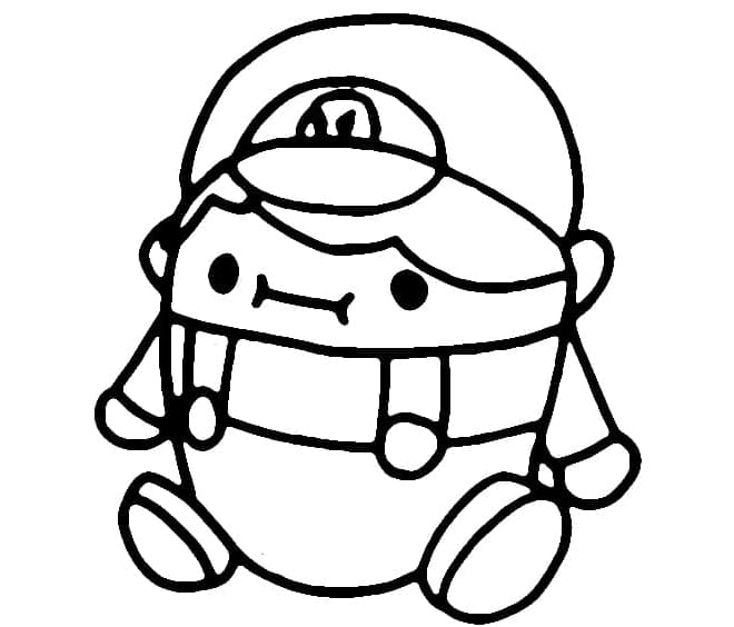 Baby Cute Beeg SMG4 Coloring Page