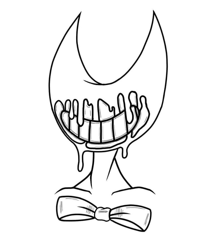 Bendy Demon Adventures The Free Edition Coloring Page