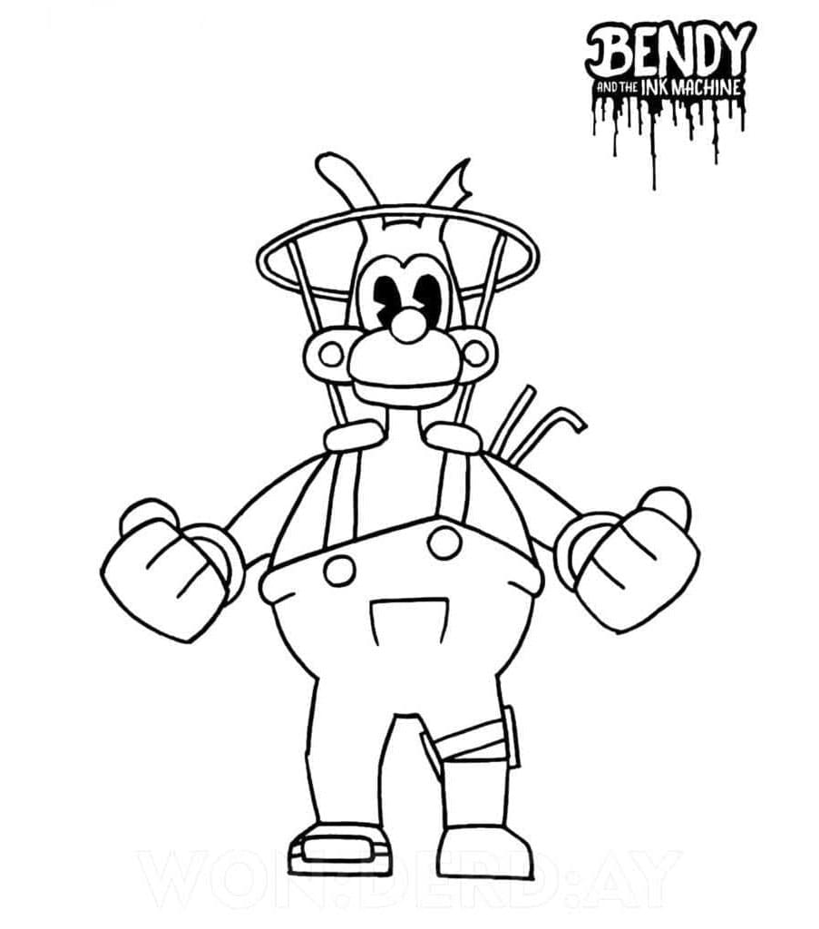 Bendy The Menace A Bendy Adventure Coloring Page