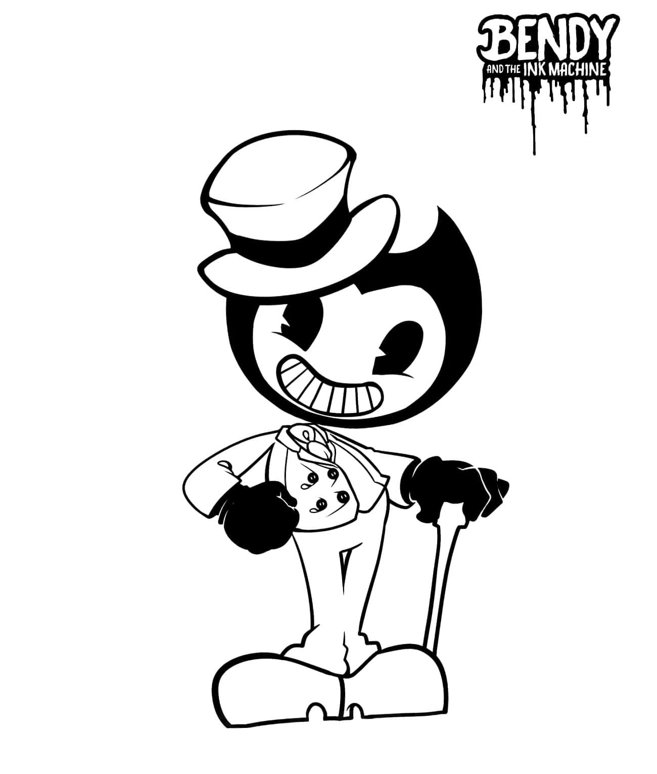 Bendy Coloring Pages