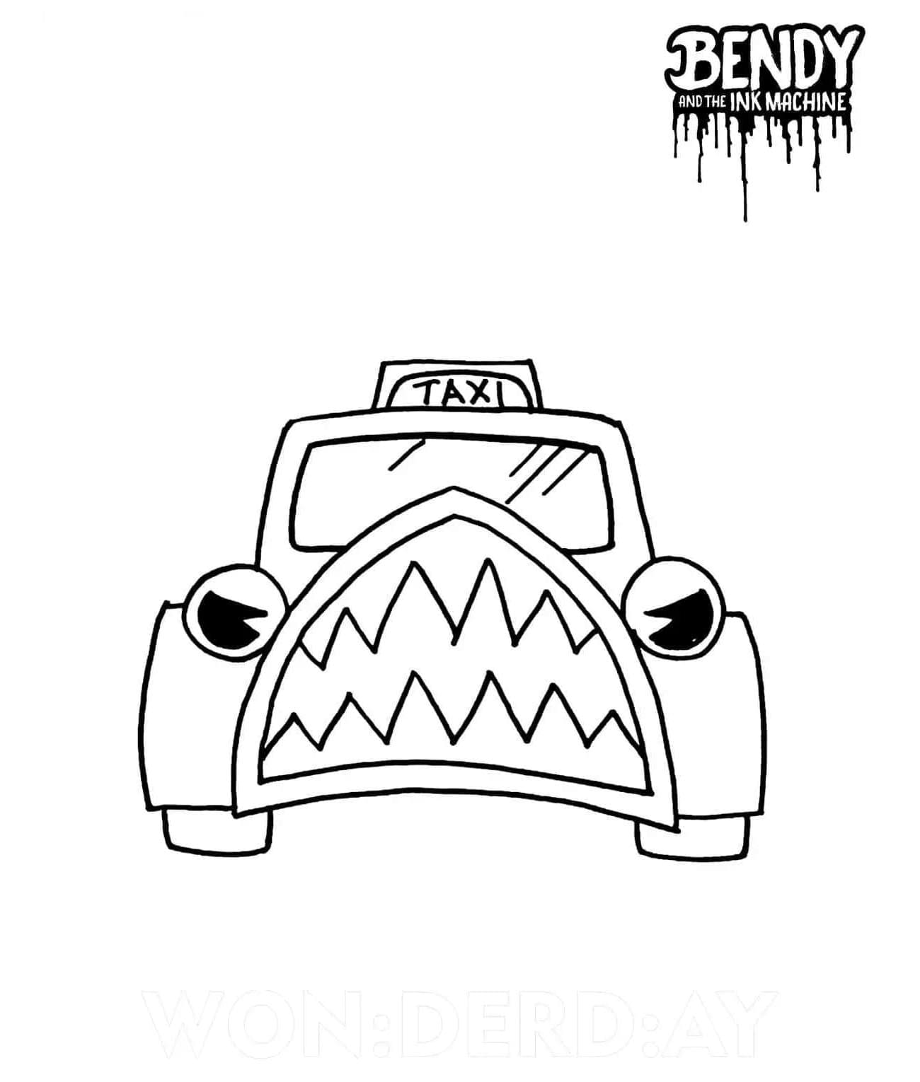 Bendy the Gearhead Coloring Page