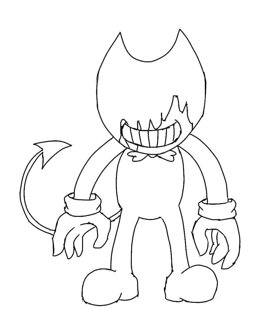 Bendy the Menace Coloring Page