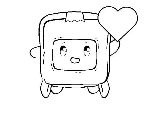 Boxy Adorable Antics Coloring Page