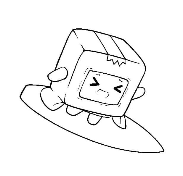 Boxy LankyBox Cuteness Overload Coloring Page