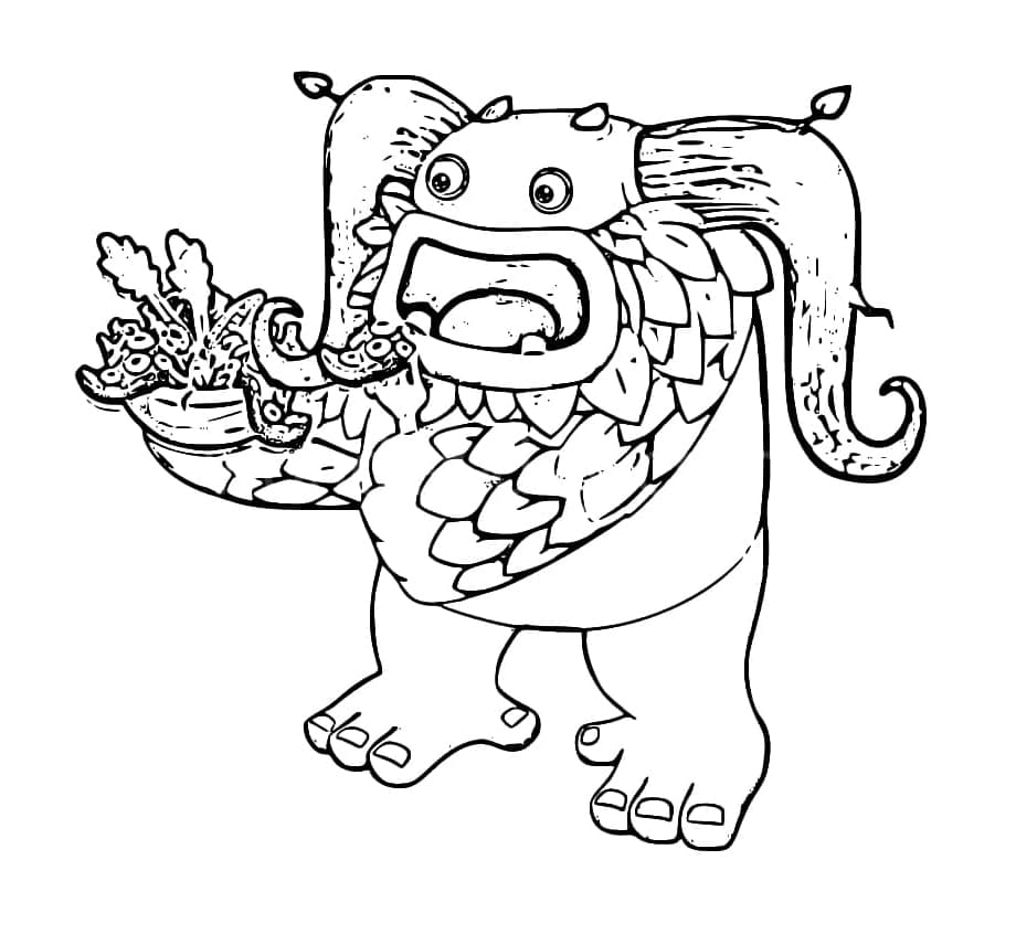 Breed Entbrat My Singing Monsters Coloring Page