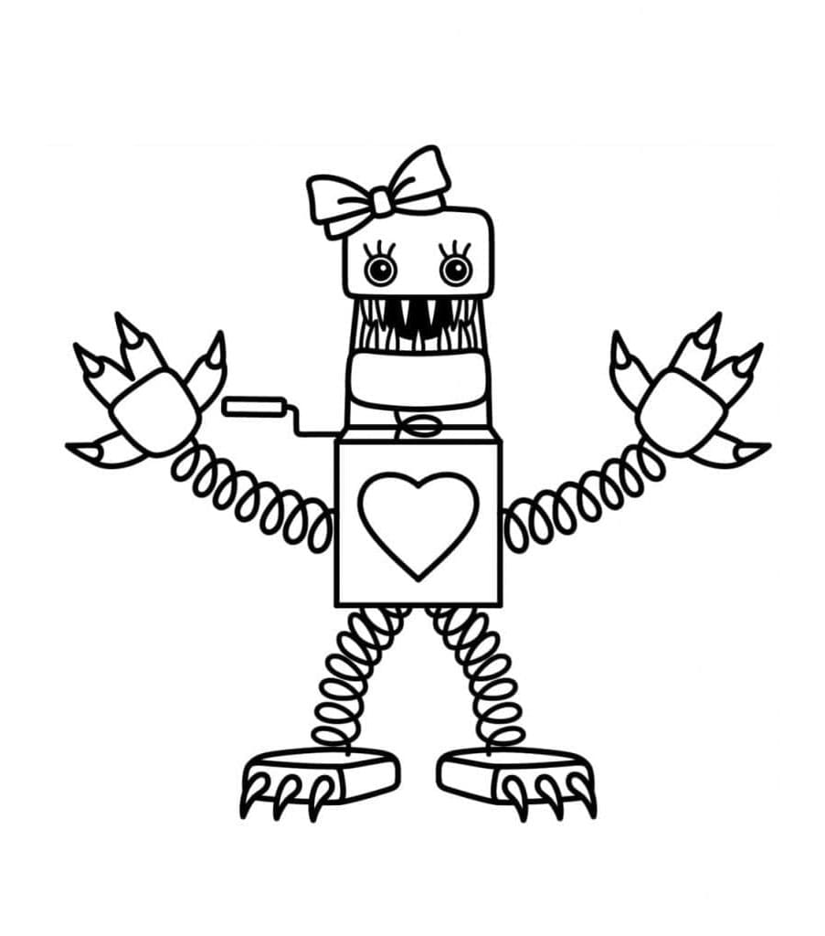 Charming Boxy Companion Coloring Page