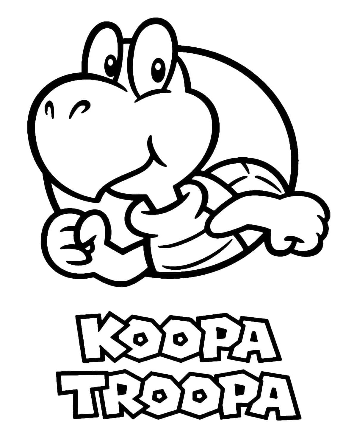 Koopa Troopa Coloring Pages