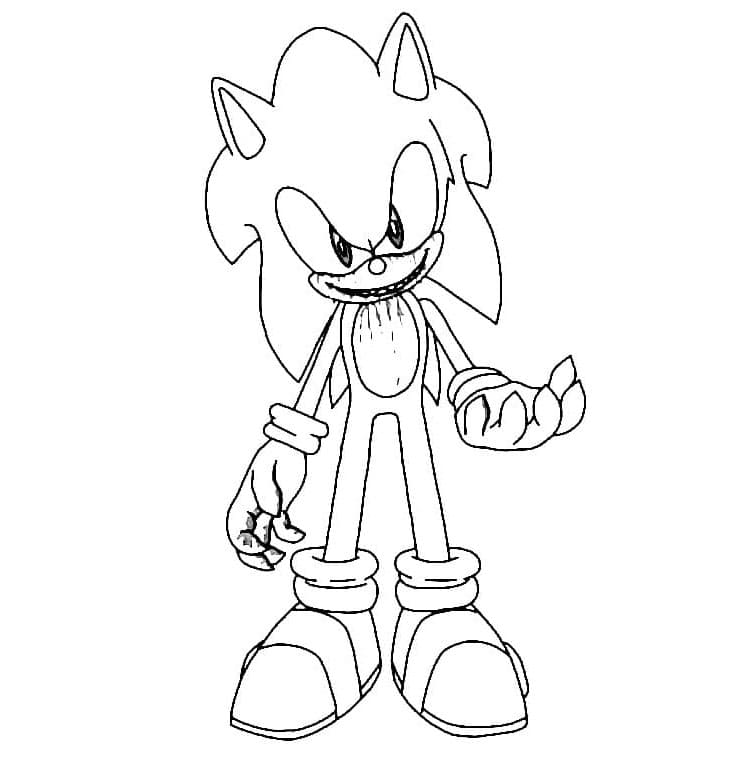 Sonic Exe Coloring Pages