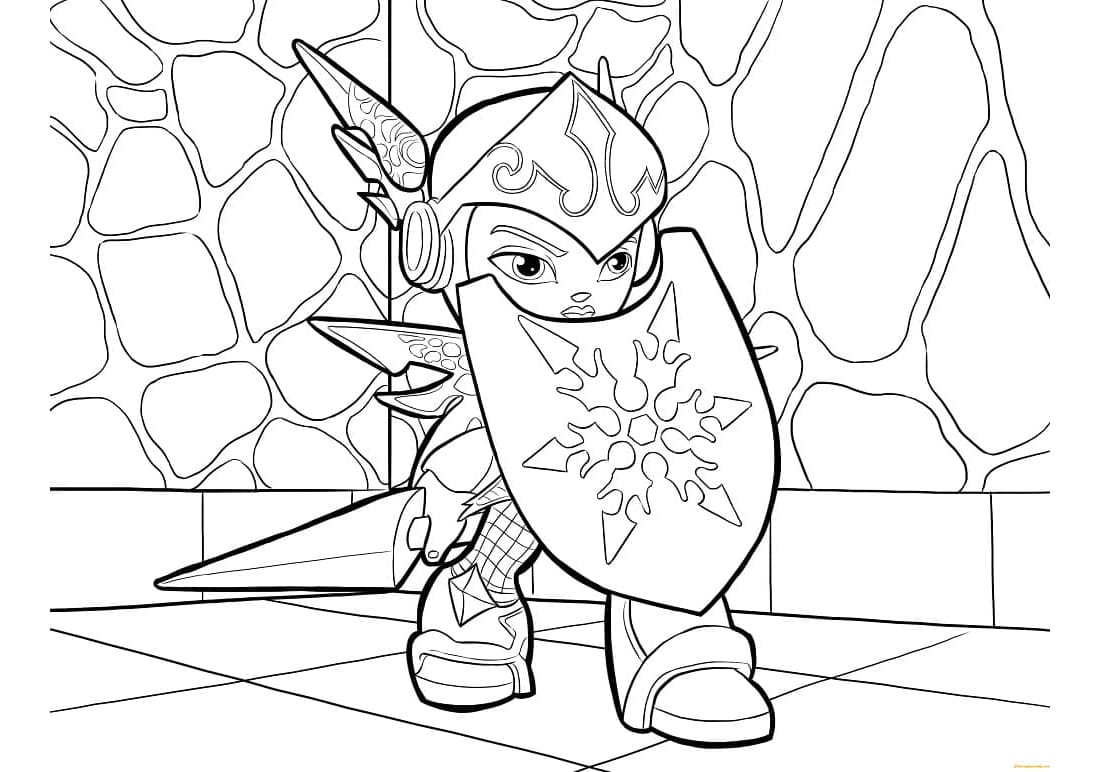 Chill Skylanders Free For Kids Coloring Page