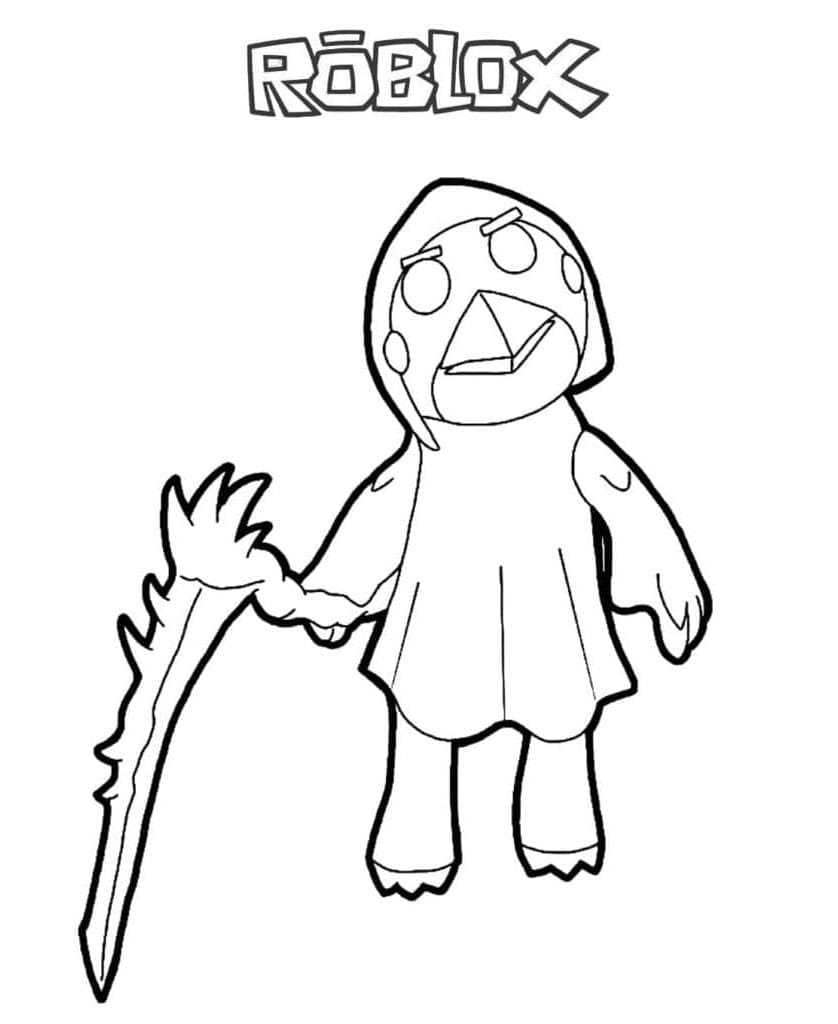 Crove Costume in Piggy Roblox Coloring Page