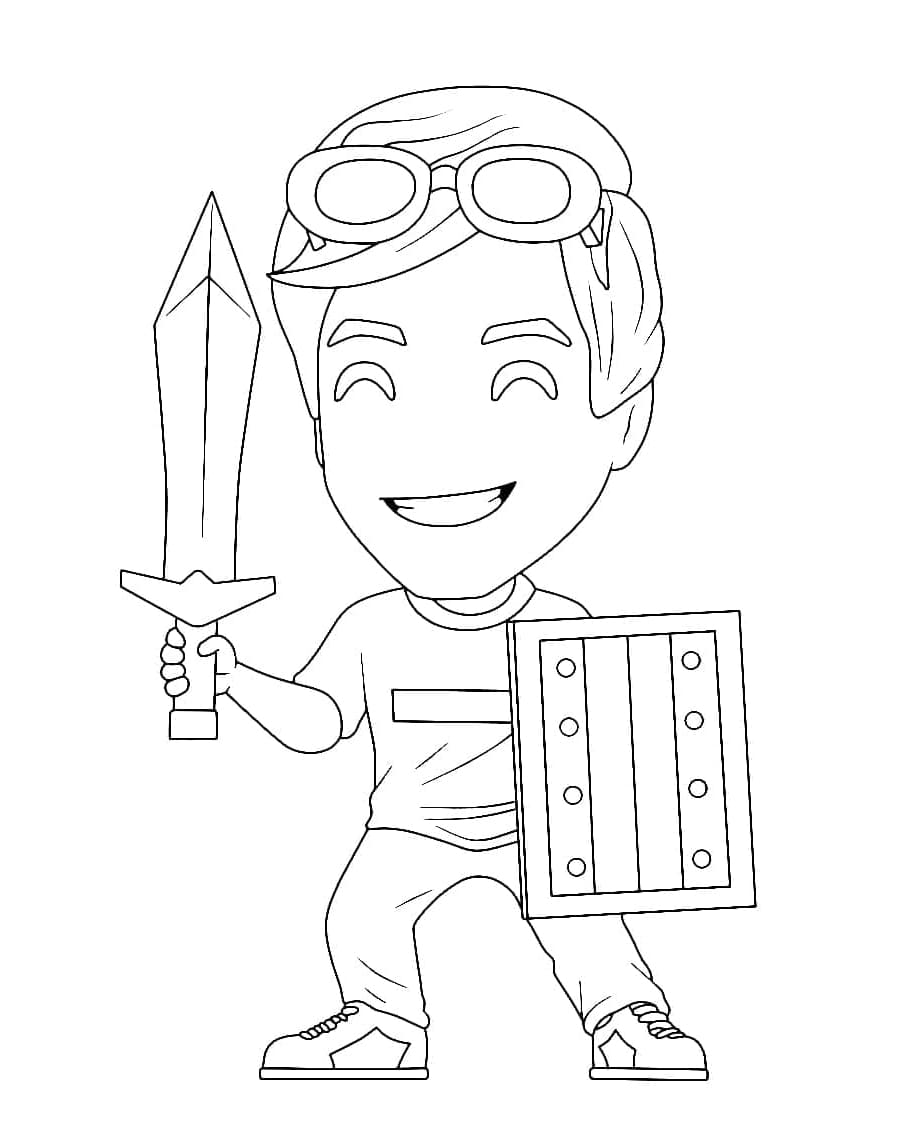 Dream SMP Print Coloring Pages