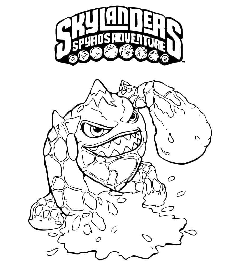 Eruptor Skylanders Free For Kids Coloring Page