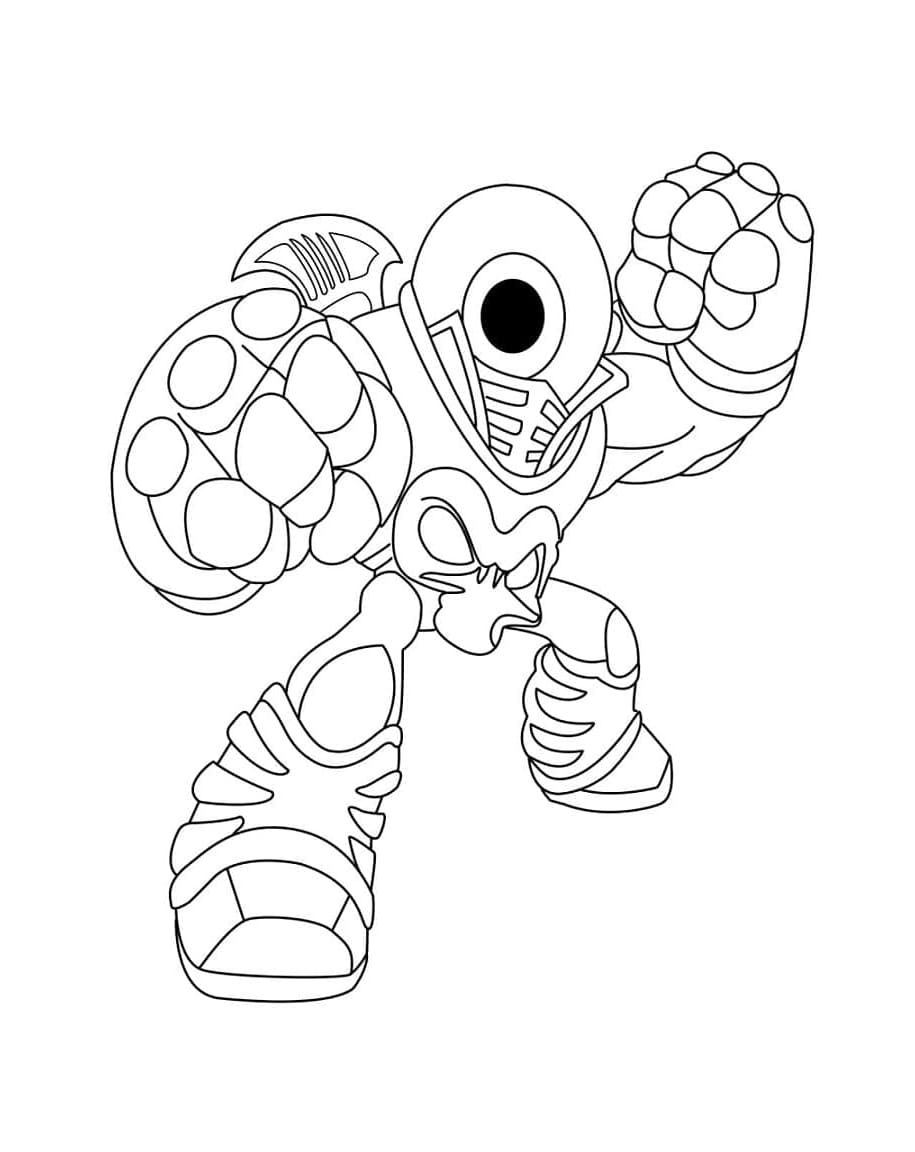 Eye Brawl Skylanders Free Coloring Page