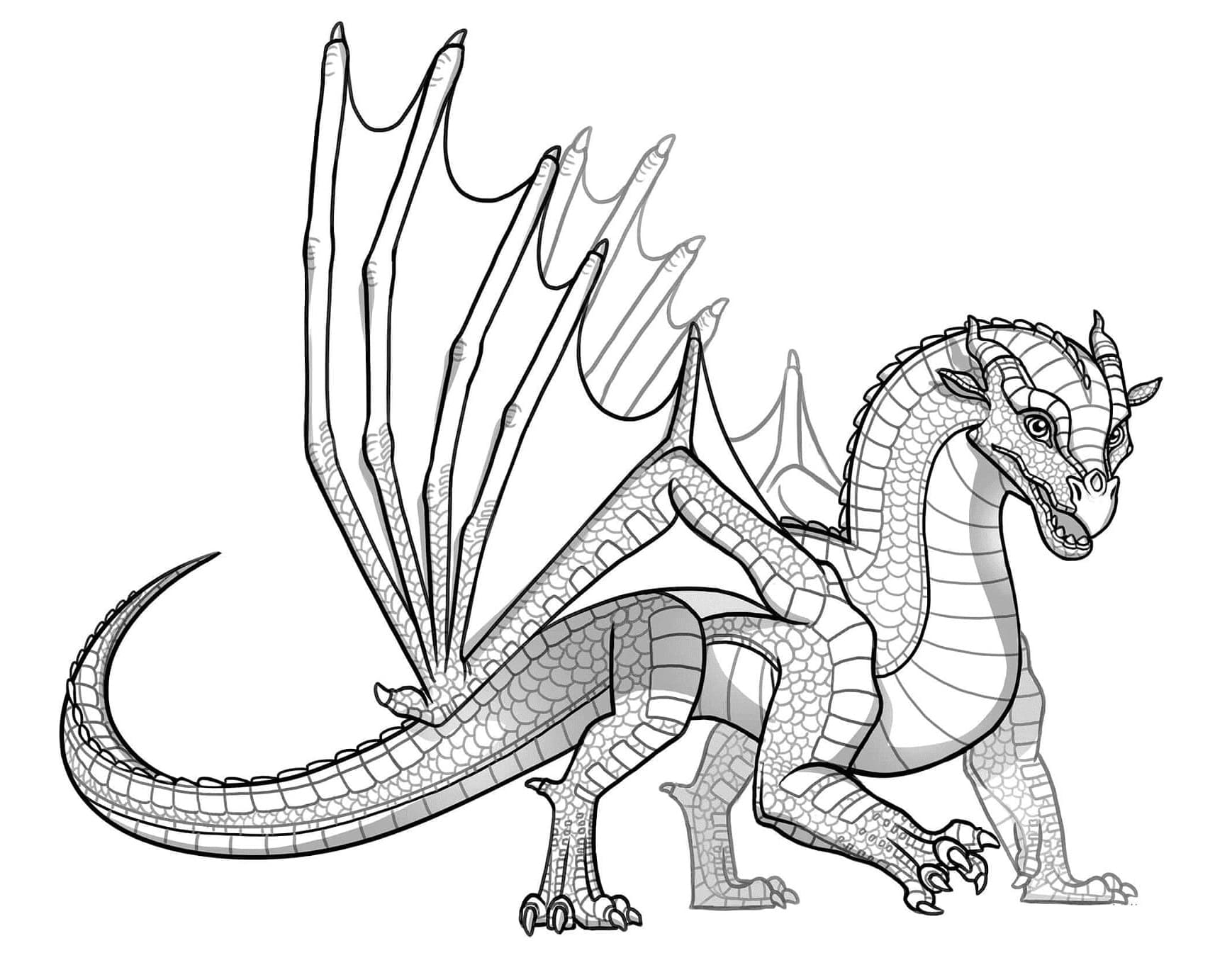 Fiery Baby Dragon Blaze Coloring Page