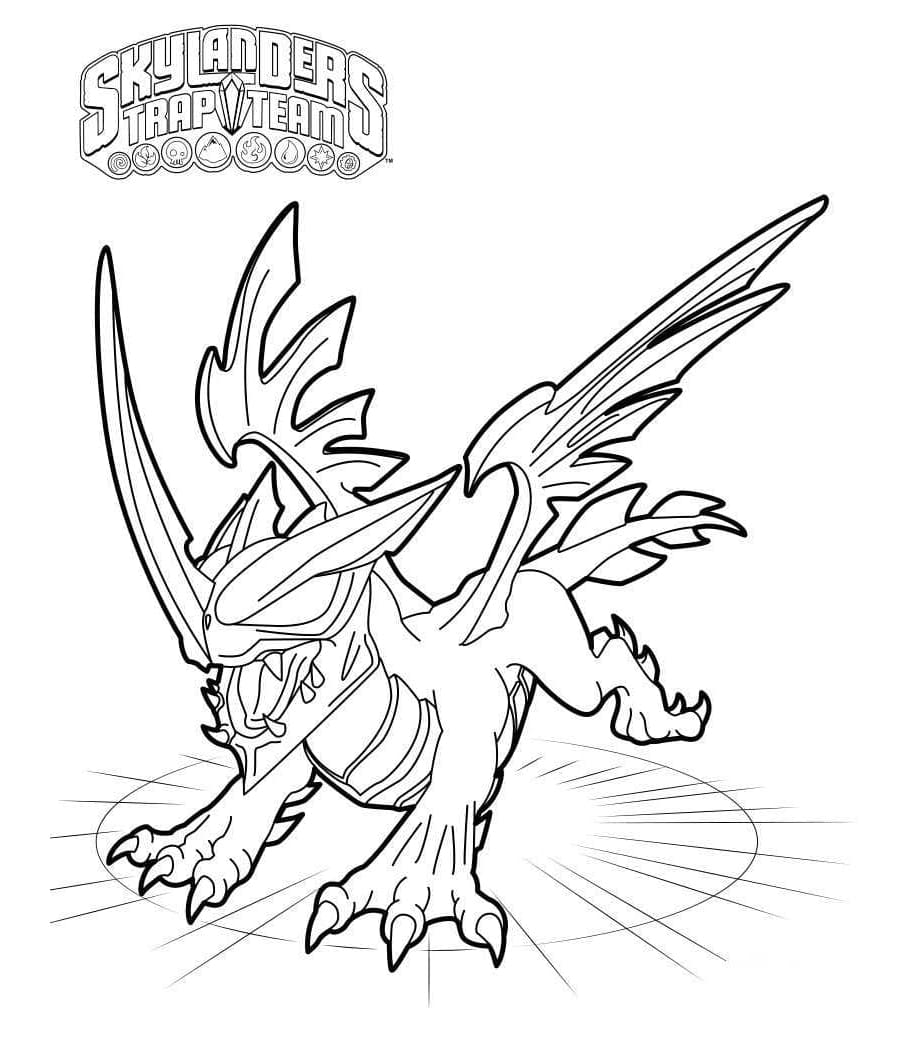 Free Blackout From Skylanders Coloring Page