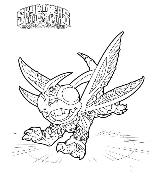 Free Print Skylanders High Five Coloring Page