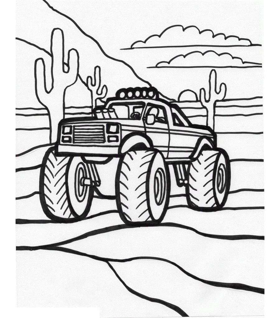 Free Printable Cool Monster Truck