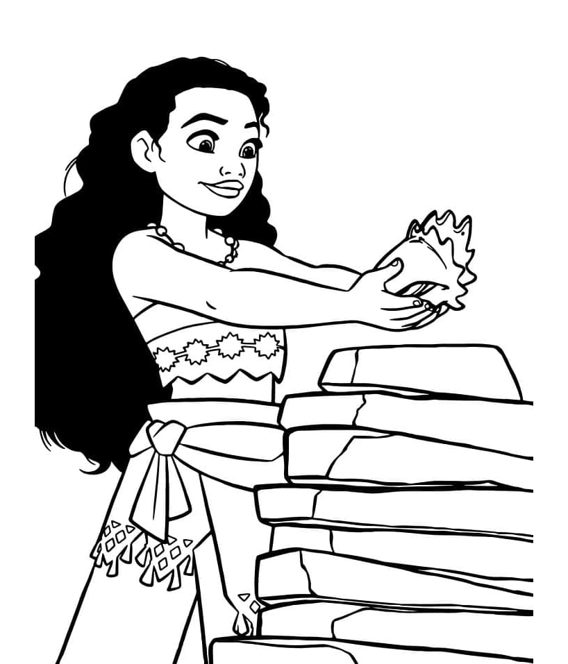 Free Printable Moana Coloring Page