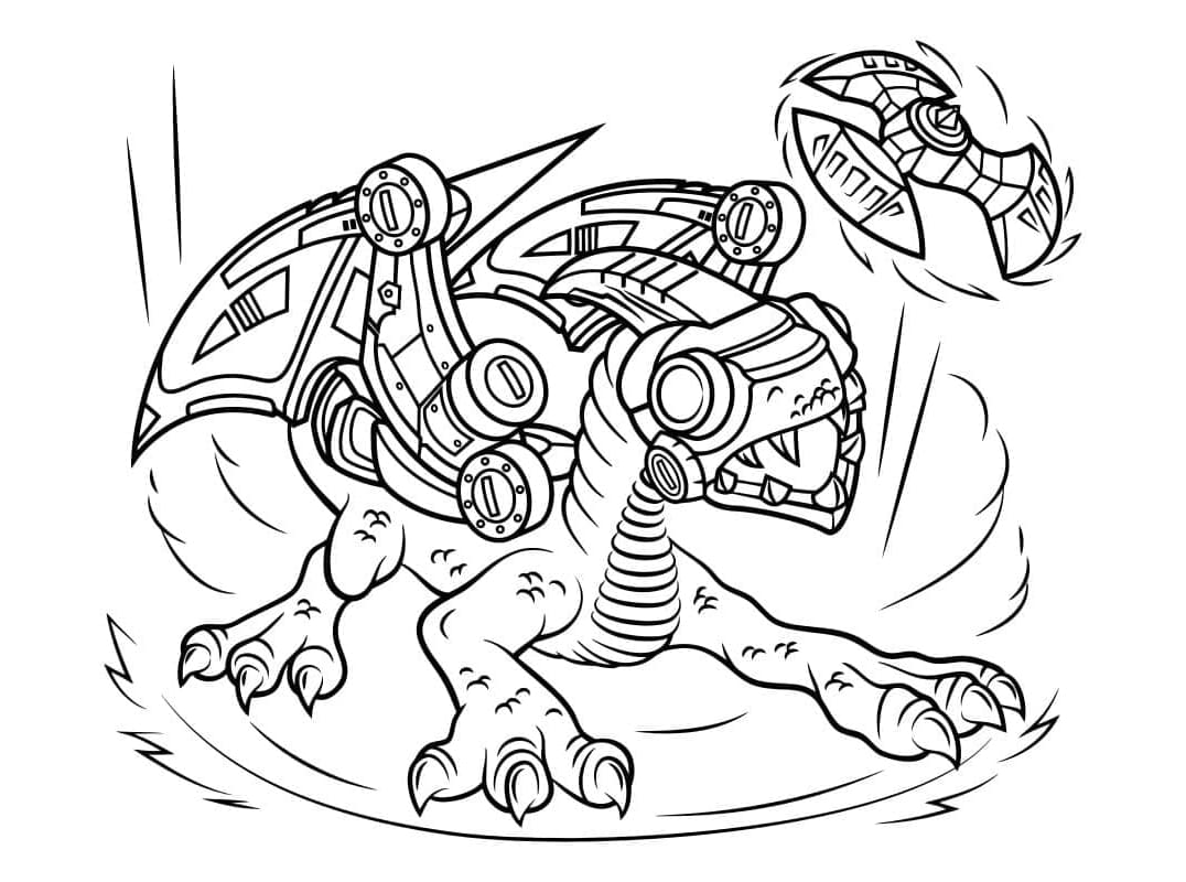 Free Printable Skylanders Drobot Coloring Page