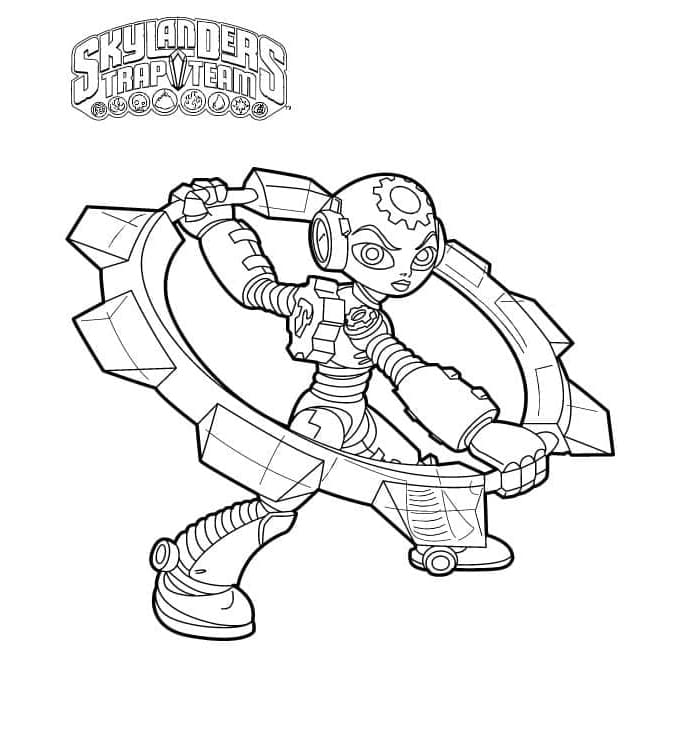 Free Printable Skylanders Gearshift Coloring Page