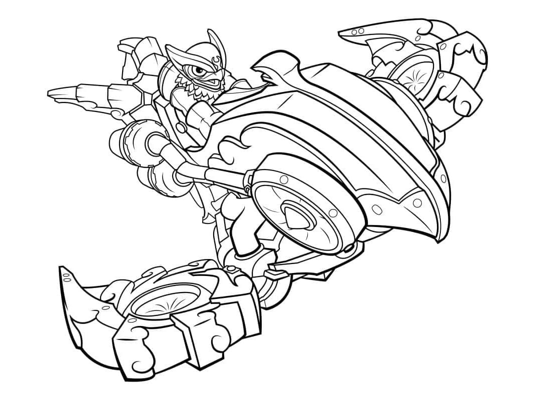 Free Printable Skylanders Jet Vac Coloring Page