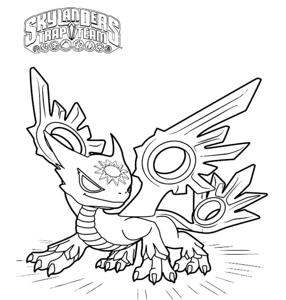 Free Printable Skylanders Spotlight Coloring Page