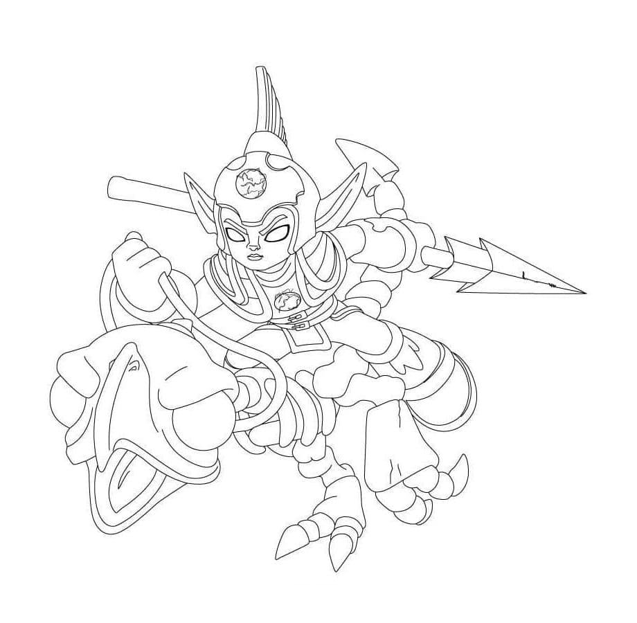 Frightrider Skylanders Free Printable Coloring Page