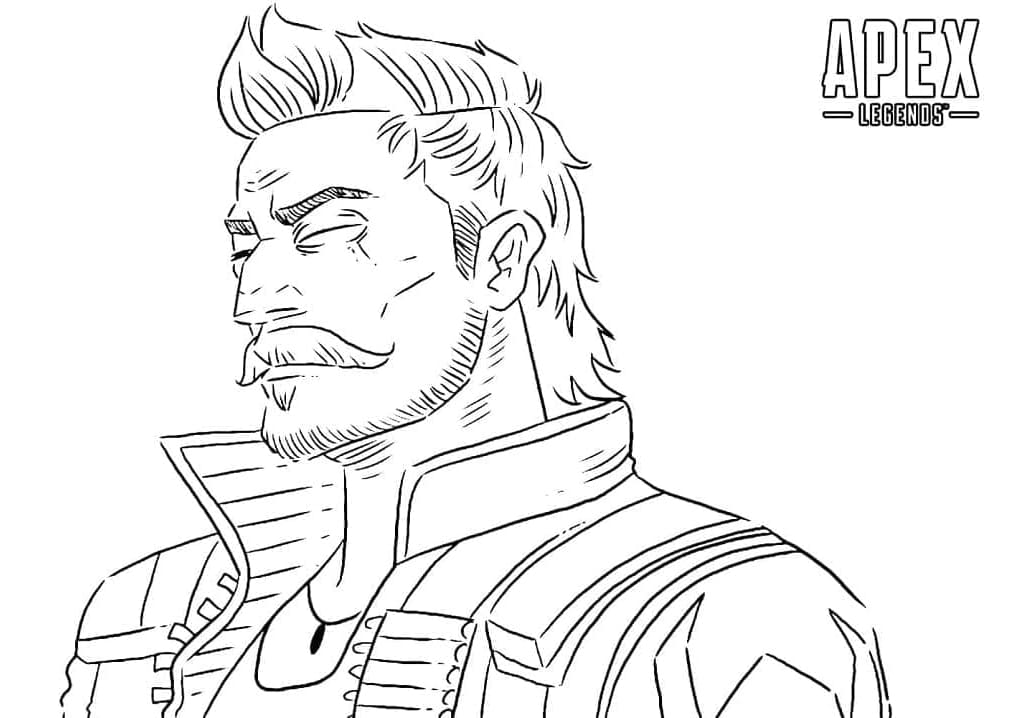 Fuse From Apex Legends Coloring Page