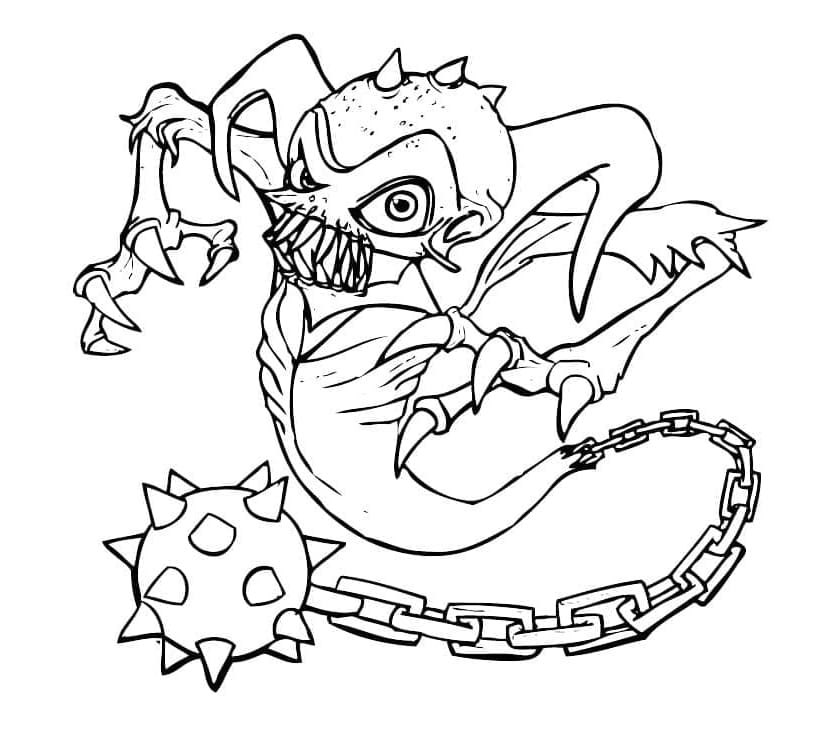 Ghost Roaster Skylanders Free Printable Coloring Page