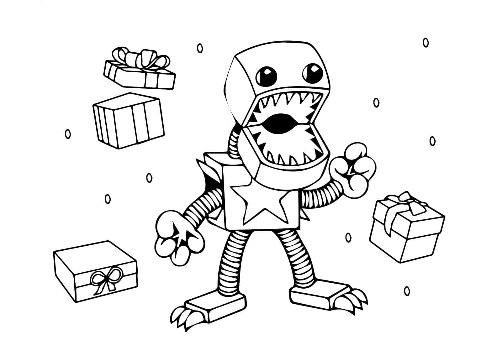 Boxy Boo Coloring Pages