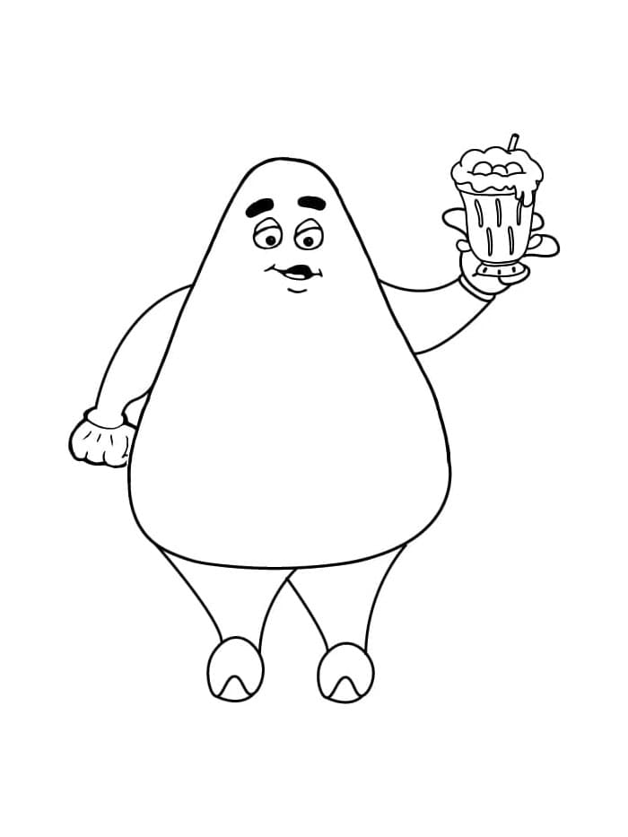 Grimace Artwork Coloring Page