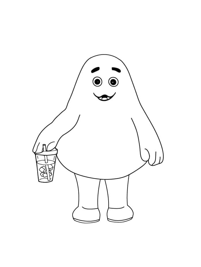 Grimace Printout Coloring Page