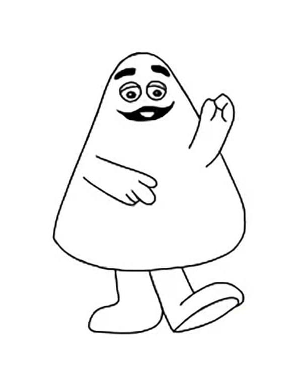 Grimace Shake Coloring Page