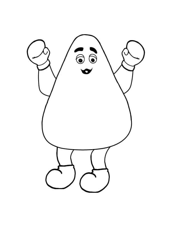 Grimacing character Coloring Page