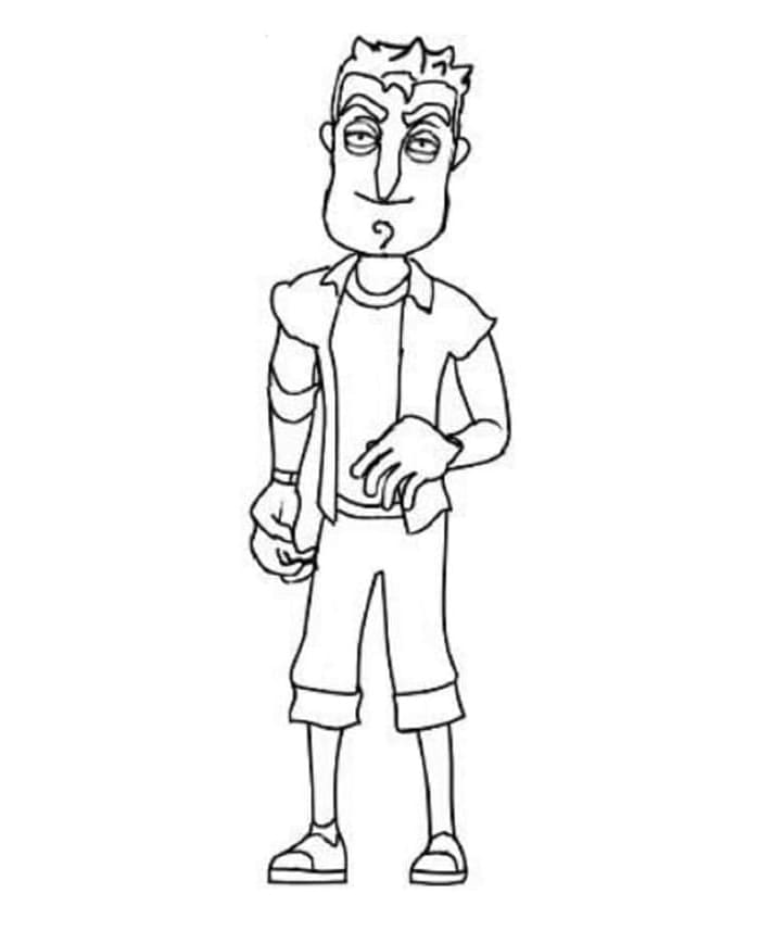 Hello Neighbor Voyager Nick Coloring Page