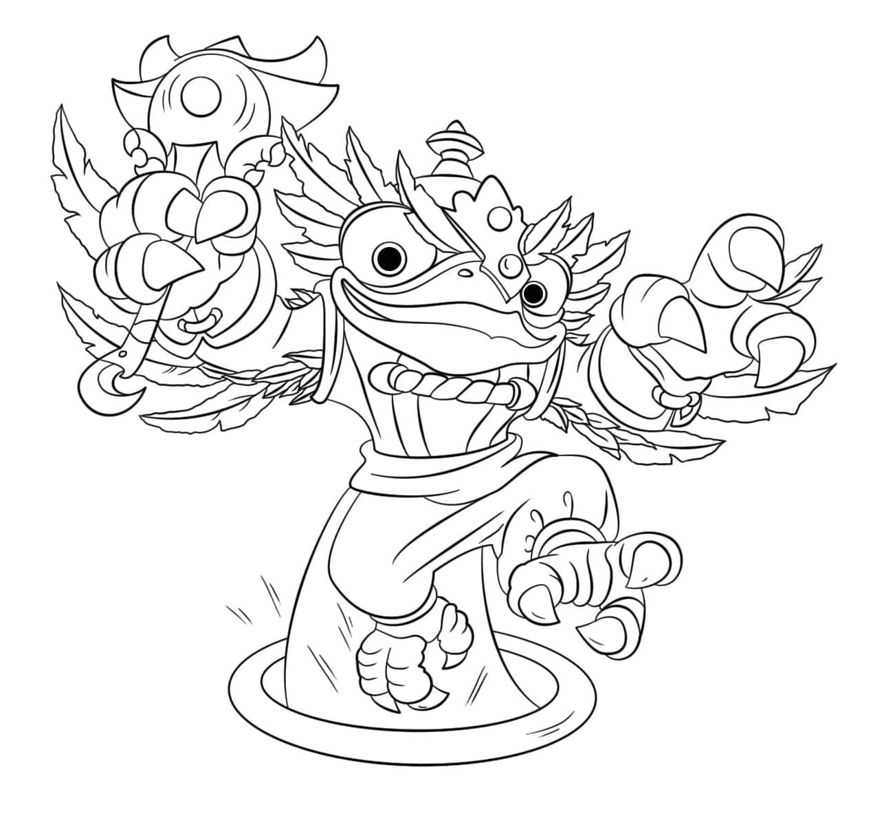 Hoot Loop Skylanders Free Printable Coloring Page