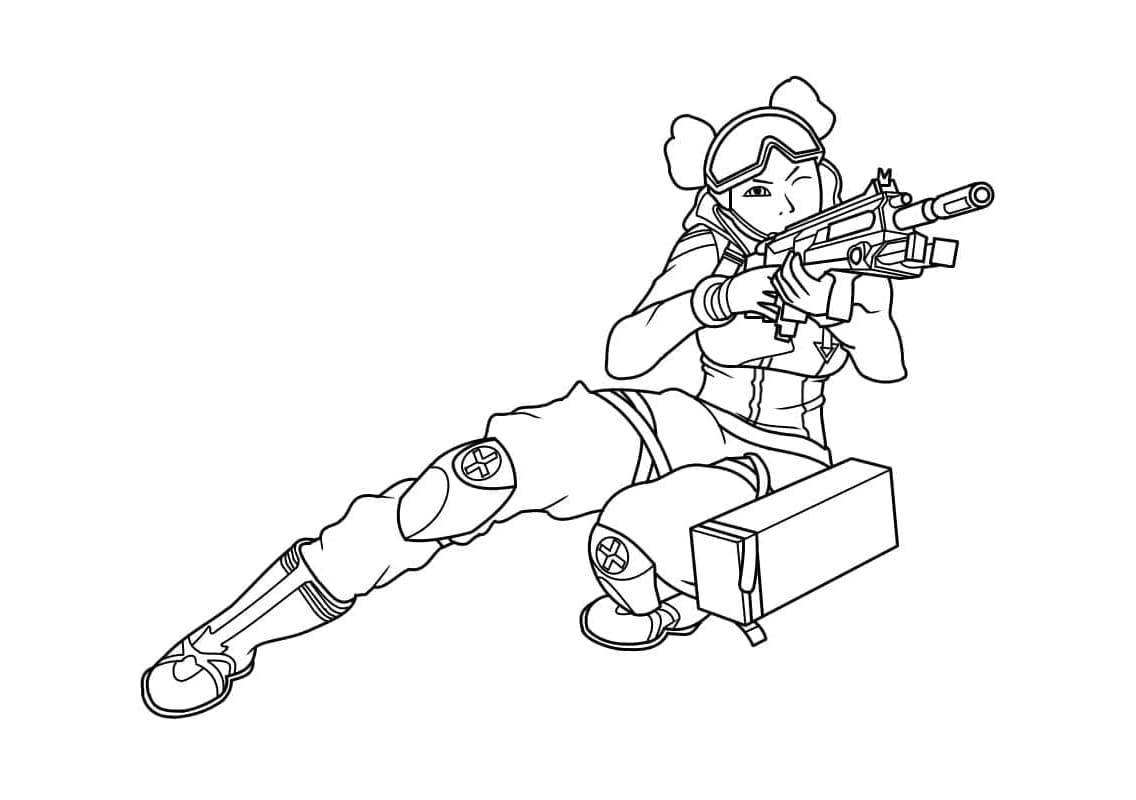 Horizon From Apex Legends Coloring Page