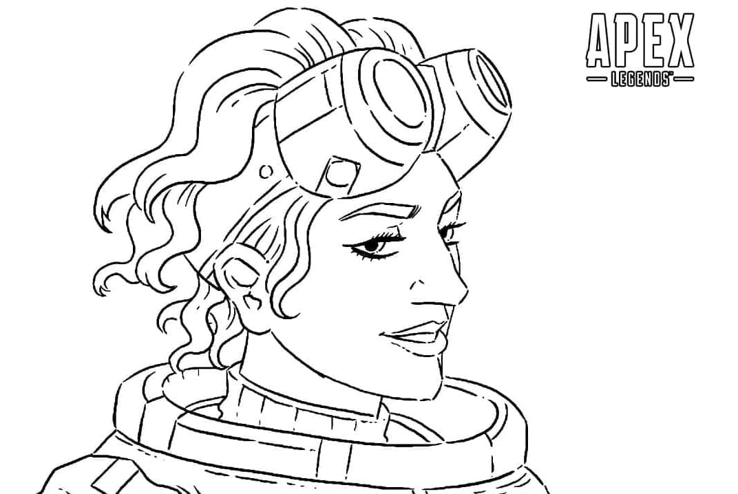 Horizon from Apex Legends Free Coloring Page