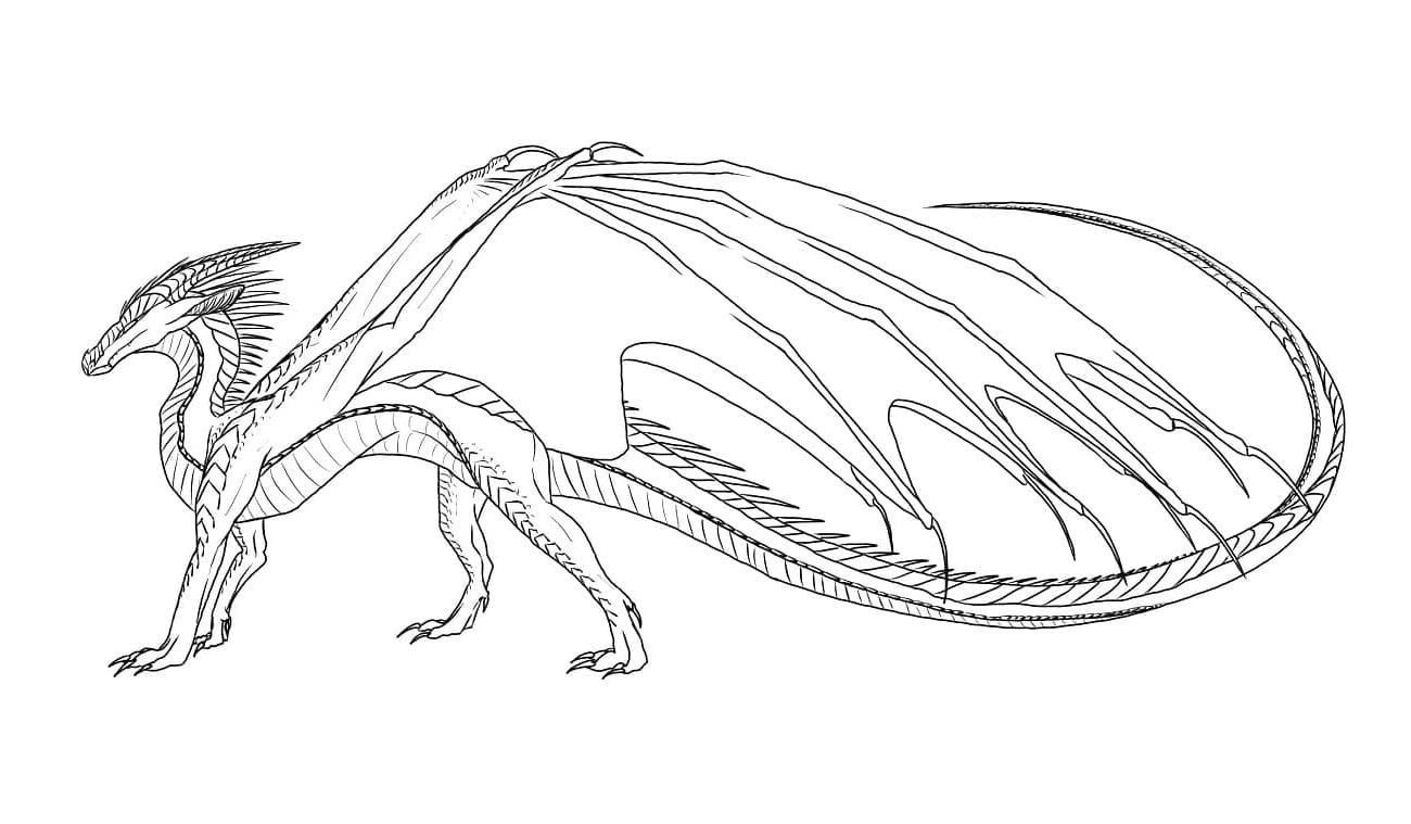 Ice Cold Cool Dragon Frost Coloring Page