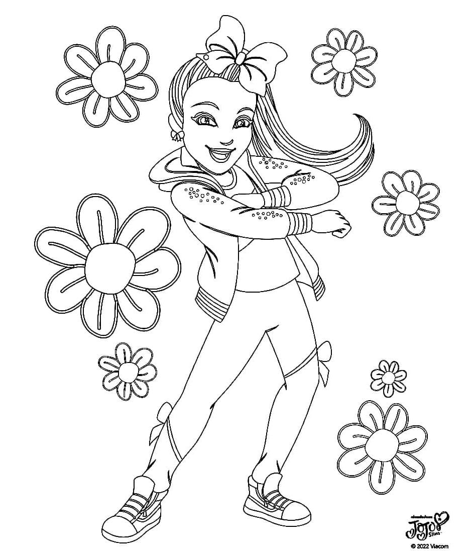 Jojo Siwa Free Printable Fun Creations Coloring Page