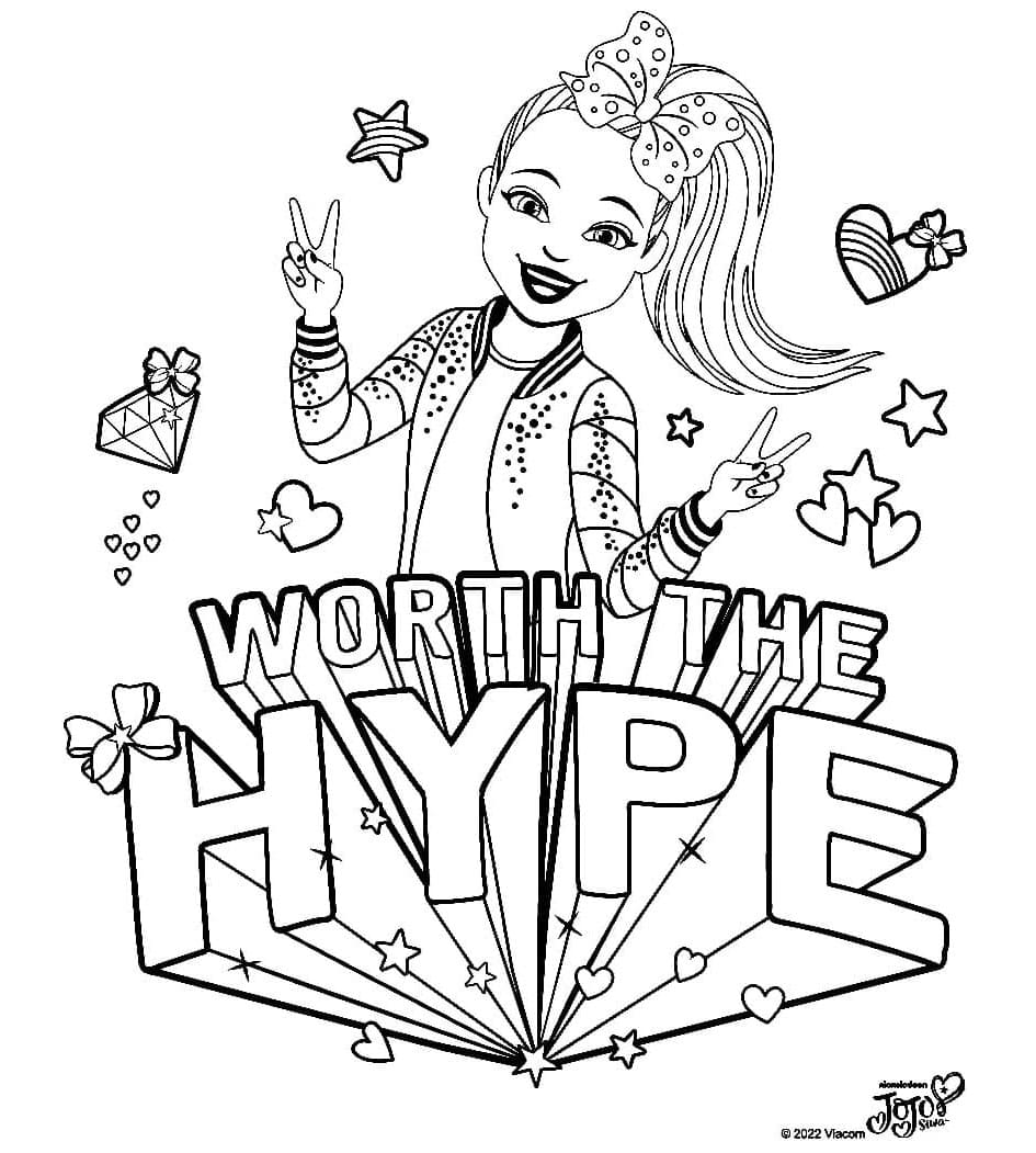 Jojo Siwa Coloring Pages