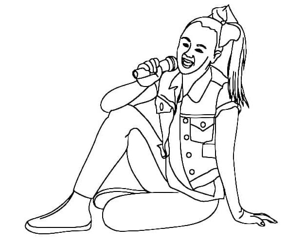 Jojo Siwa Paper Dolls and Fun Creations Coloring Page