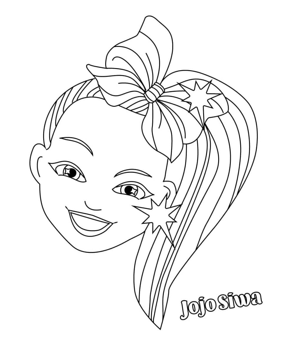 Jojo Siwa's Radiant Smiles Coloring Page